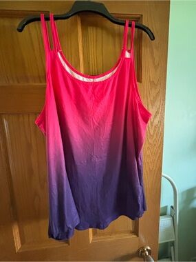 SHEIN Pink-to-Purple Ombre Double-Strap Camisole